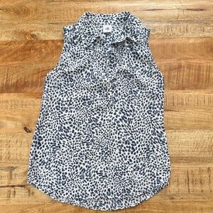 Cabi semi sheer tank top blouse women’s xs